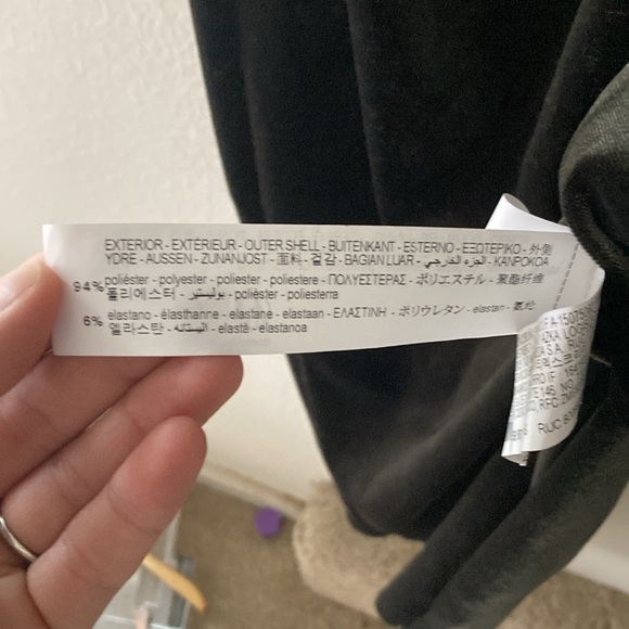 Zara Long sleeved Deep V neck Long Dress with High thigh slit Women’s Small - Picture 6 of 7